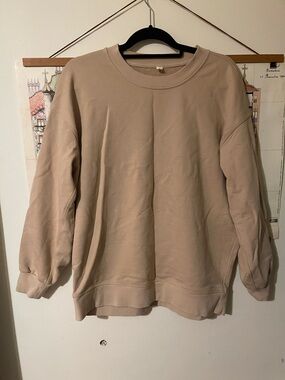 Lululemon Camel Oversized Crewneck Sweatshirt in 6